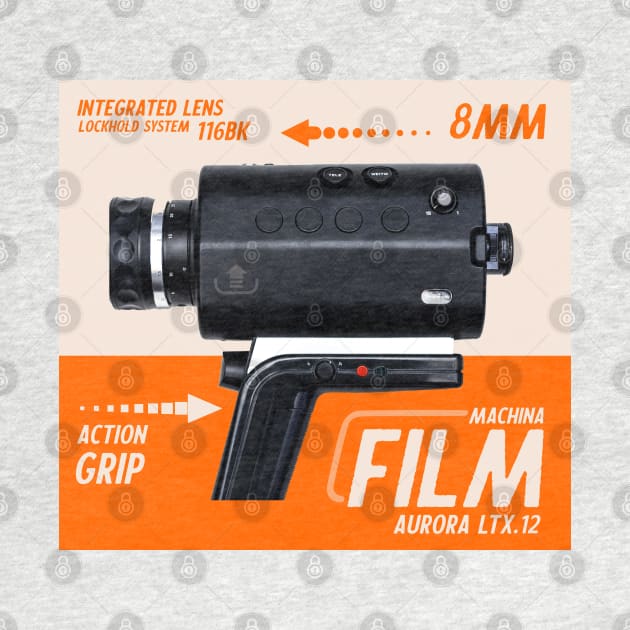 Vintage retro cinema 8mm camera poster ad by SpaceWiz95